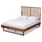 Baxton Studio Marin Modern and Contemporary Walnut Brown Finished Wood King Size Platform Bed 184-11137-9412-Zoro - alternate 1